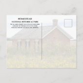 Freeman School, Homestead National Historical Park Briefkaart (Achterkant)
