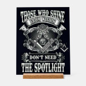 Freemason Acryl Bord (Voorkant)