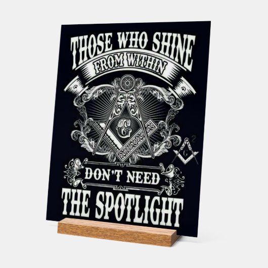 Freemason Acryl Bord (Hoek)