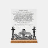 Freemason Acryl Bord (Voorkant)