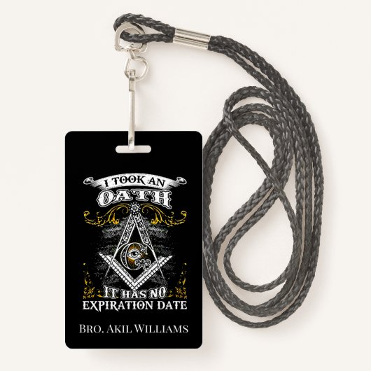 Freemason Badge (Voorkant met draagriem)