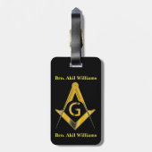 Freemason Bagagelabel (Achterkant verticaal)
