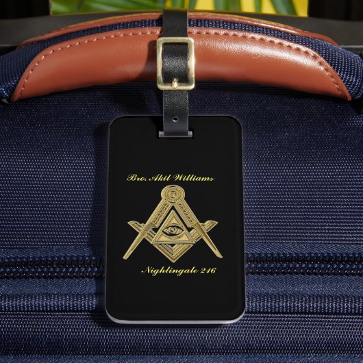 Freemason Bagagelabel (Voorkant Insitu 2)
