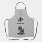 Freemason Barber aanpassen Schort (Voorkant)