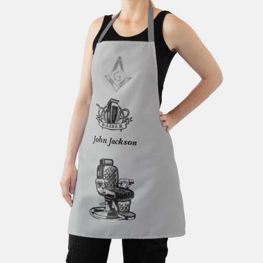 Freemason Barber aanpassen Schort (Insitu)