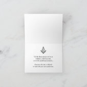 Freemason Bedankt voor je kaarten | Mastergroet (Binnen)