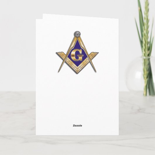 Freemason Birthday Kaart (Achterkant)