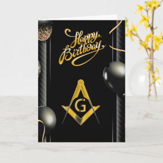 Freemason Birthday Kaart