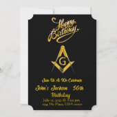 Freemason Birthday Uitnodiging (Voorkant)