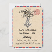 Freemason Birthday Uitnodiging (Voorkant)
