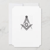 Freemason Birthday Uitnodiging (Achterkant)