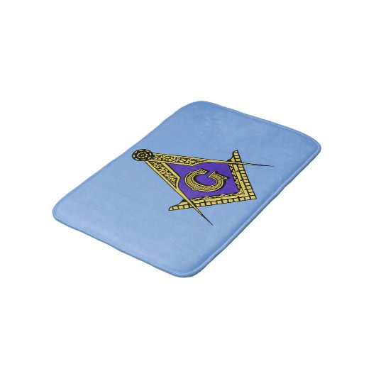 Freemason (blauw) badmat (Gekanteld)