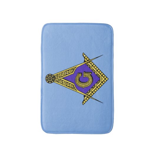 Freemason (blauw) badmat (Voorkant Verticaal)