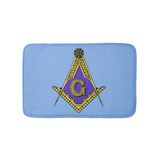 Freemason (blauw) badmat (Voorkant)