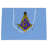 Freemason (blauw) groot cadeauzakje (Voorkant)