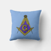 Freemason (blauw) kussen (Achterkant)