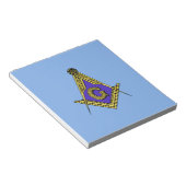 Freemason (blauw) notitieblok (Schuin)