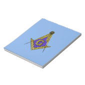 Freemason (blauw) notitieblok (Linkerzijde)