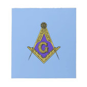 Freemason (blauw) notitieblok (Voorkant)