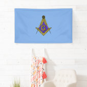 Freemason (blauw) spandoek (Insitu)