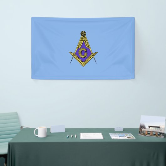 Freemason (blauw) spandoek (Beurs)