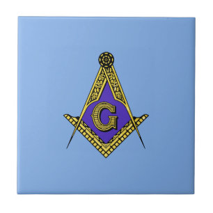 Freemason (blauw) tegeltje