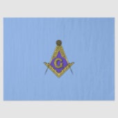 Freemason (blauw) tissuepapier (Voorkant)