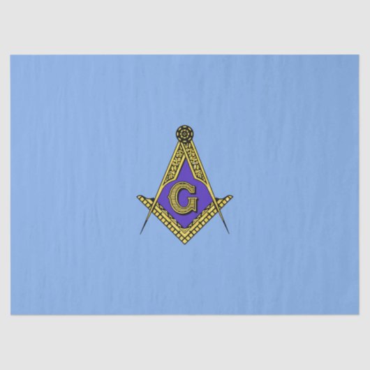 Freemason (blauw) tissuepapier (Voorkant)