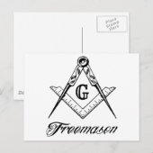 Freemason Briefkaart (Voorkant / Achterkant)