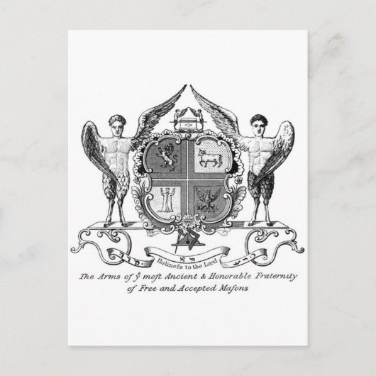 Freemason Briefkaart (Voorkant)