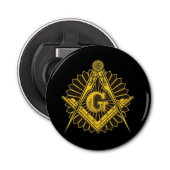 Freemason Button Flesopener (Voorkant)