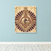 Freemason Canvas Afdruk (Insitu (Houten vloer))