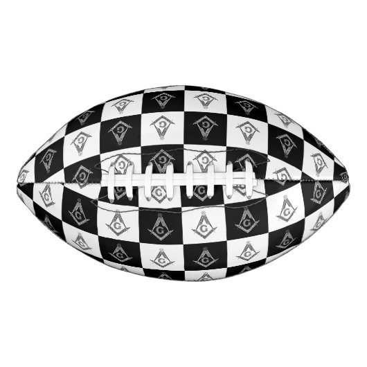 Freemason Checkered Pattern American Football (Voorkant)