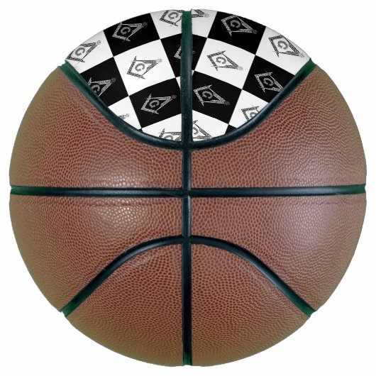 Freemason Checkered Pattern Basketbal (Rechts)