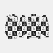 Freemason Checkered Pattern Bedankdoosjes (Uitgevouwen)