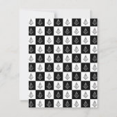 Freemason Checkered Pattern Bedankkaart (Voorkant)
