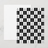Freemason Checkered Pattern Bedankkaart (Voorkant / Achterkant)