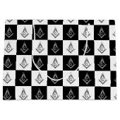 Freemason Checkered Pattern Groot Cadeauzakje (Voorkant)