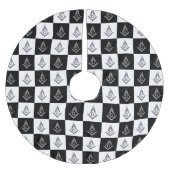 Freemason Checkered Pattern Kerstboom Rok (Voorkant)