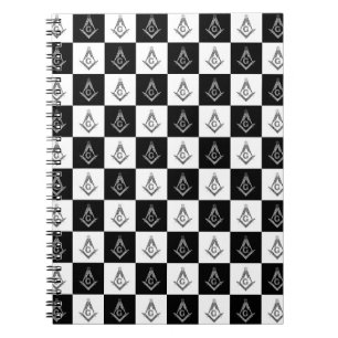 Freemason Checkered Pattern Notitieboek
