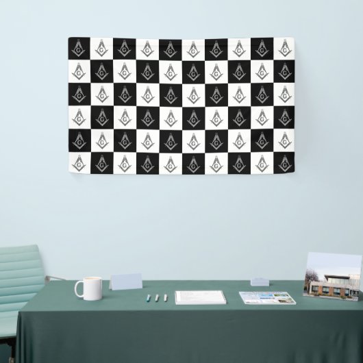 Freemason Checkered Pattern Spandoek (Beurs)