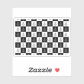 Freemason Checkered Pattern Sticker (Vel)