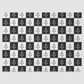 Freemason Checkered Pattern Tissuepapier (Voorkant)