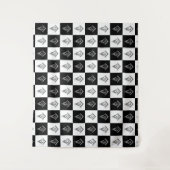 Freemason Checkered Pattern Wandkleed (Voorkant)