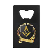 Freemason Creditkaart Flessenopener (Voorkant)