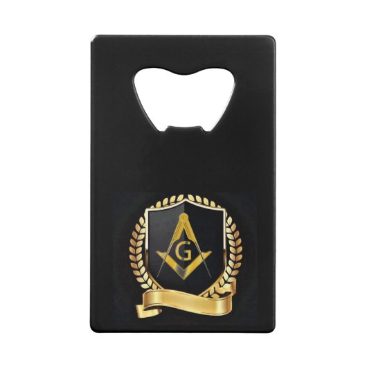 Freemason Creditkaart Flessenopener (Achterkant)