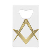 Freemason Creditkaart Flessenopener (Voorkant)