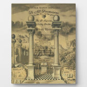 Freemason Diploma Fotoplaat (Voorkant)