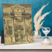 Freemason Diploma Fotoplaat (Zijkant)