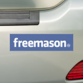 Freemason, Facebook-stijl logo met kleine S&C Bumpersticker (Op auto)